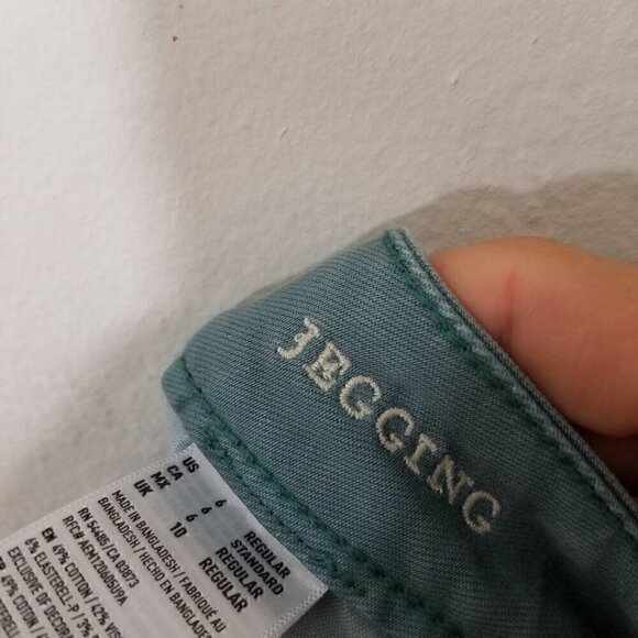 American Eagle Jegging Super Stretch Jeans Green Size 6 - Picture 6 of 7